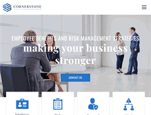 Tablet Screenshot of cornerstoneinsurancegroup.com